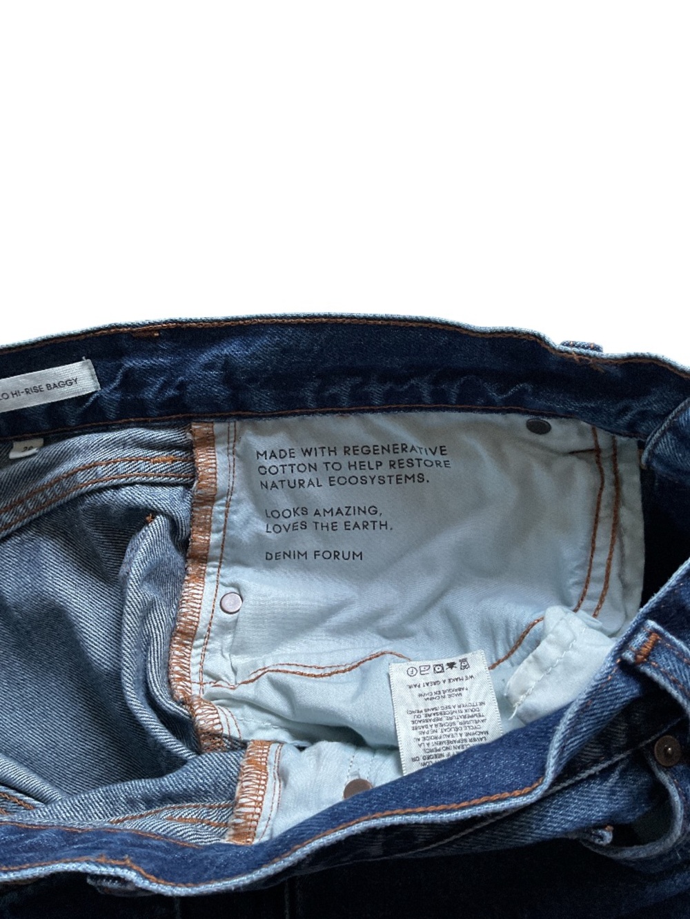 Denim Forum The '90s Marlo Hi-Rise Baggy Jean, size 29 - Picture 11 of 16